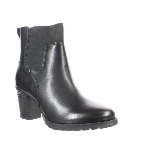 Clarks Verona Ease Women's black Leather Ankle Boots - Picture 6 of 13